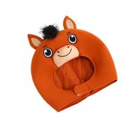 LRXIYODE Cappello da Cavallo Soffice per Feste e Cosplay Maschera da Cavallo Divertente Accessori per Photobooth Copricapo Mascotte Versatile per Eventi e Spettacoli