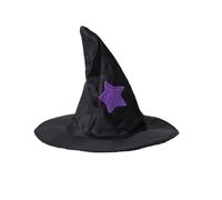 LRXIYODE Cappello da Strega Nero Accessorio per Costume per Gatto Semplice ed Elegante Halloween e Feste di Natale o Capodanno