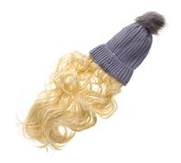 LRXIYODE Cappello Parrucca Donna Invernale lungo Riccio in Seta ad Alta Temperatura, Morbido, Regolabile alla Moda per Uso Quotidiano