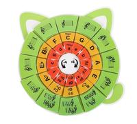 LRXIYODE Carte Musicali Educative delle Quinte Puzzle Ritmo per Principianti Strumento Didattico Portatile per Lezioni Pianoforte e Teoria Musicale