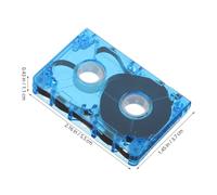 LRXIYODE Cassette Audio Vuote Blu Trasparenti 40-60 Minuti, Nastri per Registrazione Discorsi e Interviste, Compatibili Mini Registratori Portatili, per Eventi e Uso Domestico