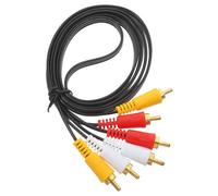 LRXIYODE Cavo Audio Video 3 Paia 1,5 Metri Connettori Lotus Placcati Oro, Completamente Schermato e Compatibile Mp3 e Dvd per Uso Multimediale