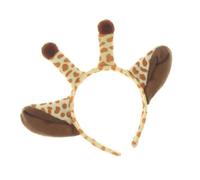 LRXIYODE Cerchietti Orecchie di Giraffa per 2 Pezzi in Peluche Corto per Costume Party e Cosplay, Accessori Chioma Divertenti e Decorativi