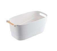 LRXIYODE Ciotola e Delicata sulla Pelle Resistente Manicure Giapponese in Pp Bianco per Ammollo Mani per Saloni di Bellezza e Uso Domestico