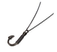 LRXIYODE Collana Acciaio Inossidabile Con Ciondolo Forma Di Amo Da Pesca Per Ceneri Monile Commemorativo Per Amanti Della Pesca Resistente e Durevole Per Ricordare Tuoi Cari