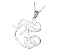 LRXIYODE Collana Hollow Out Lega Con Pendente Abbraccio Gioiello Creativo Per Festa Della Mamma Unico e Delicato
