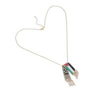 LRXIYODE Collana Scarf Palestinese Acciaio Inossidabile Con Ciondolo Bandiera Palestina Accessorio Unisex Leggero e Comodo Per Occasioni Speciali e Viaggi Creativo Per Sostenere La Causa
