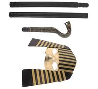 LRXIYODE Costume Egiziano con Maschera e Scettro Accessori Regale per Halloween e Mardi Gras Maschera Riutilizzabile Facile da Pulire per Feste e Recite Scolastiche