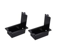 LRXIYODE Custodia Batteria Design Compatto e Installazione Piatta 9v, 2 Pezzi, Plastico e Metallo per Pickup Chitarra Attiva Adatta Chitarra Elettrica e Basso