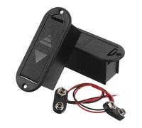 LRXIYODE Custodia Portabatteria da 9 V per Pickup Basso Attivo, Vano Batteria con Coperchio Anti-vibrazione, Set da 2 Pezzi Compatibile con Chitarra Elettrica e Basso Standard,
