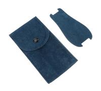 LRXIYODE Custodia Portatile Chiusura a Scatto e Cuscinetto Interno in Flanella Blu Borsa Smart per Regalo da Viaggio per Orologio a Famiglia e Amici