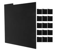 LRXIYODE Divisori per Dischi in Vinile in PVC Nero 16 Pezzi, Separatori per Collezione Album, Organizer Salvaspazio per Conservazione Vinili e Dvd in Ufficio e Studio Musicale