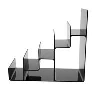 LRXIYODE Espositore Trucco a 5 Livelli Nero, Organizer Scrivania Multifunzionale Scomparti, Scaffale Portaoggetti Cosmetici Per Rossetti e Pennelli, Per Ordine Casa e Toeletta