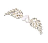 LRXIYODE Fermaglio per Chioma a Forma di D'angelo e Oro, Accessorio Elegante e Sicuro in Lega, per Cerimonie e Matrimoni