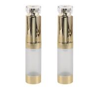 LRXIYODE Flaconi per Crema Contorno Occhi da 15 Ml con Punta Applicatrice Massaggiante, Set da 2 Flaconi Erogatori Ricaricabili per Cosmetici da Viaggio, Contenitori Mini