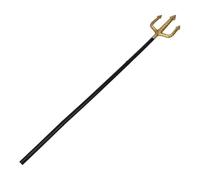 LRXIYODE Forcone Re del Halloween in Plastica Leggera Forcone Demone Dorato per Costume e Masquerade Accessorio Fotografico per Cosplay e Feste