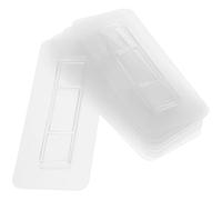 LRXIYODE Ganci Adesivi Trasparenti e Facili da Applicare 20 Pezzi in Plastica Resistenti per Appendere Accappatoi e Cappelli per Muro su Superfici Piane