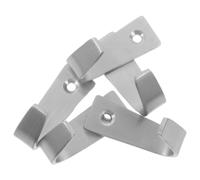 LRXIYODE Gancio a J in Acciaio Inox 5 Pezzi, Singolo Foro, Argento