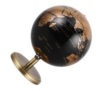 LRXIYODE Globo da Scrivania Rotante con Supporto in Bronzo Antico Decorazione Elegante per Casa e Ufficio Globo Desktop con Design Raffinato Facile da e Istruttivo