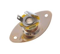 LRXIYODE Inserimento oculare di Cat piastra di uscita jack chitarra presa pickup per chitarra prese per chitarra jackplate per chitarra elettrica presa jack per chitarra elettrica D'oro