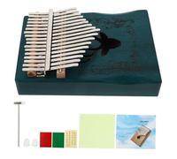 LRXIYODE Kalimba Tasti in Legno Blu North American Pine Strumento Musicale Thumb Piano per Principianti Adulti Piano con Angoli Levigati e Tuning Preciso Regalo per Famiglie e Amanti della