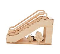 LRXIYODE Kit Educativo Stem con Elettrico Scala Mobile in Legno Progetto Meccanico per Elevatore Meccanico in Miniatura per Esperimenti Scolastici