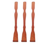 LRXIYODE Kit Grattaschiena in Bambù 3 Pezzi Manico Ergonomico, Grattacapo in Legno Leggero per Adulti, Sollievo dal Prurito e Massaggiatore la Schiena, Adatto per Uso Domestico