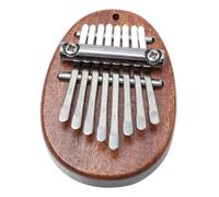 LRXIYODE Mini Kalimba a Pollice in Legno e Acciaio Inox 8 Tasti, Strumento Musicale Portatile Ergonomico per Ragazzo Ragazza e Principianti, Pianoforte a Dita Compatto per Pratica