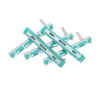 LRXIYODE Modulo Potenziometro a Slitta Doppio Canale B10k 75 Mm, Set da 5 Pezzi, Potenziometro Lineare Scorrevole per Progetti Elettronici Fai da Te, Controllo Preciso Volume Stereo
