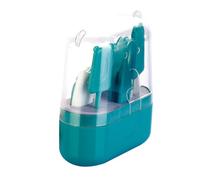 LRXIYODE Nail Kit per Ragazzo Ragazza Kit Cura Unghie con Impugnature Ergonomiche Leggero e Portatile Accessori Utili per Manicure Sicura e Precisa Colore Verde