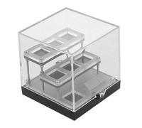 LRXIYODE Oppure Appassionati di Monete Musei Espositori di Cristalli Collezionisti Supporti per La Scuola Pietre Trasparenti Supporti in Acrilico Pietre Multiple Oggetti da