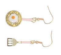 LRXIYODE Orecchini Dangle Cucina Asimmetrici con Frittella e Padella Gioielli Divertenti per Chef e Amanti della Cottura Leggeri e Originali per Donna