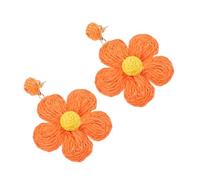 LRXIYODE Orecchini Intrecciati Rafia Colorata Leggeri e Estivi per per e Feste Estive