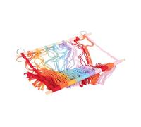 LRXIYODE Organizer Parete in Macramè per Giocattoli Peluche Rete per Camera Cameretta Ragazzo Semplice e Facile Installare per Mobili