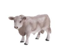 LRXIYODE Ornamento Creativo a Forma Di Mucca Marrone Scuro in Plastica Realistica, Decorazione Di Mucca Per La Stanza e Scrivania, Accessorio Fotografico e Artigianato Per Casa e Ufficio
