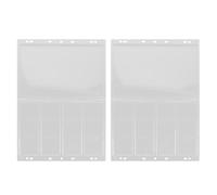 LRXIYODE Pagine Porta Monete da Collezione Acrilico Trasparente A4 24 Tasche per Monete 58mm Protezione Antipolvere Album per Raccoglitori Numismatica Esposizione Collezioni