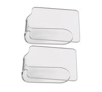 LRXIYODE Palette Cosmetiche Acriliche Trasparenti 2 Pezzi per Miscelazione Fondotinta e Rossetti, Palette Trucco Ergonomiche Leggere e Portatili per Make Up Professionale da Salone