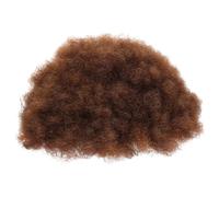 LRXIYODE Parrucca Afro Riccia Corta Sintetica Donna Volume Naturale Morbido e Leggero Capelli Afro Fluffy per Cosplay Feste e Uso Quotidiano Effetto Naturale e Radioso