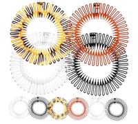 LRXIYODE Pettine Circolare Elastico Pettine in Plastica Flessibile per Chioma Donna Set 10 Pezzi Comodo e Adatto Colore Casuale per Chioma Ricci e Accessori Quotidiani