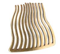 LRXIYODE Pettine Da Sposa in Ottone Antiquato Decorativo, Accessorio Per Chioma Da Sposa Artigianale Effetto Patinato, Pettine Laterale Vintage Per Banchetti e Cerimonie