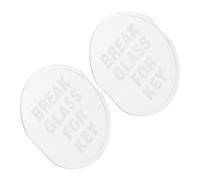 LRXIYODE Piastra di Copertura 10,5x9,6 Cm 2 Pezzi in Pvc Resistente All'usura per Cassetta Portachiavi Antincendio Multifunzionale per Spazi Residenziali e Pubblici