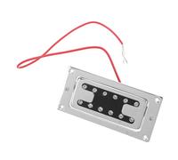 LRXIYODE Pickup Humbucker a Doppia Bobina per Chitarra Elettrica, Pickup al Ponte da 52 Mm Copertura H Cromata, Alta Potenza e Riduzione Rumore per Sostituzione e Upgrade Strumenti Musicali