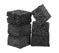 LRXIYODE Pietre Laviche Naturali per Aromaterapia 6 Pezzi Diffusore Oli Essenziali Nero 3X3X2 CM Decorazione Casa e Ufficio Pietra Profumata Traspirante e Cubi Diffusori per Ambienti