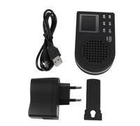 LRXIYODE Player Portatile Nero con Display LCD e Batteria Rimovibile Lettore Musicale con Altoparlante Integrato Riproduzione Fino Ore per Trasporto Facile Incluso Cavo USB