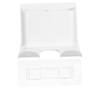 LRXIYODE Porta Asciugacapelli Murale Autoadesivo Per Bagno Supporto Per Phon Con Mensola Di Stoccaggio e Organizer Per Accessori Per Facile Installazione