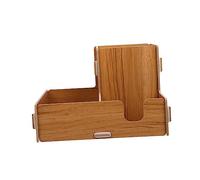 LRXIYODE Porta Bicchieri Legno per Uso Domestico Organizer per Bicchierini Coperchi e Porta Tazze Stabile per Bar e Caffetterie