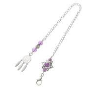 LRXIYODE Portachiavi Cattura Sogni Cristallo Naturale Con Pietra Occhio Di Tigre Catena Fai Te Per Gioielli Accessori Decorativi Per Porta Fortuna e Bag Charm