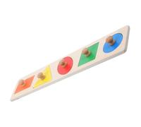 LRXIYODE Puzzle in Legno Geometriche con Manopole Jumbo Educativo Montessori per Sviluppo Motorio e Riconoscimento Colori per Primi Anni