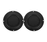LRXIYODE Radiatore Basso Rotondo 4 Pollici 2 Pezzi Membrana Altoparlante per Riparazione Audio Fai da Te Compatibile Home Theater e Concerti
