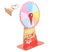 LRXIYODE Ruota della Fortuna Rotante da Tavolo per Feste e Giochi Completo con e Punta Random per Raffle e attività Interattive